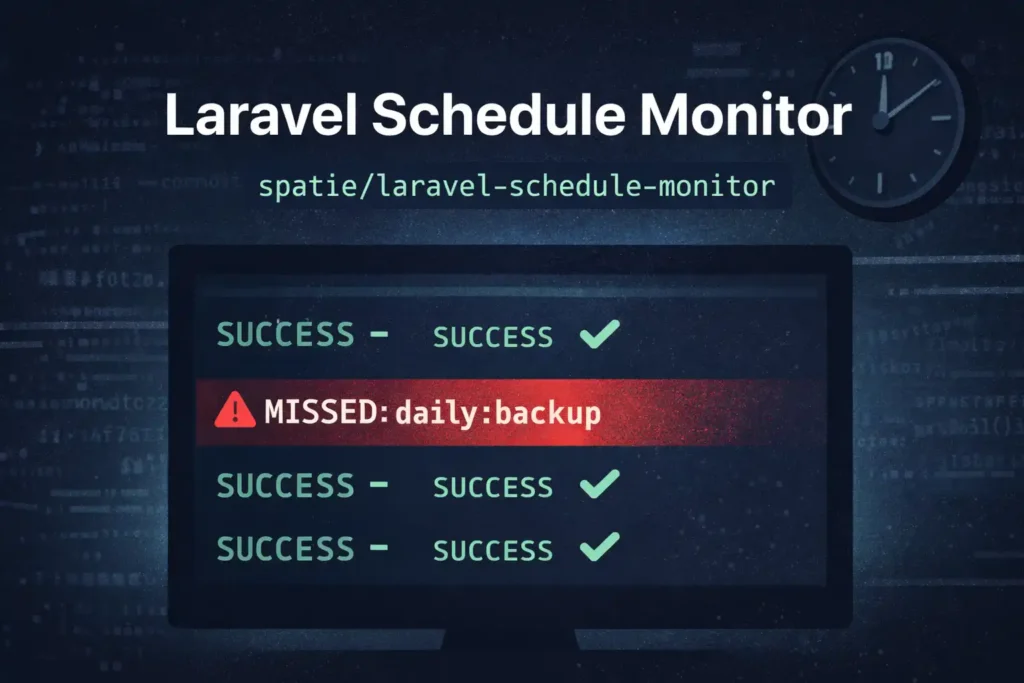 Laravel Schedule Monitor: Know When Your Scheduled Tasks Stop Running